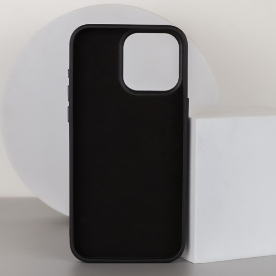 Шкіряний чохол Bonbon Leather Metal Style with MagSafe Apple iPhone 14 Pro Max (6.7"), Чорний / Black