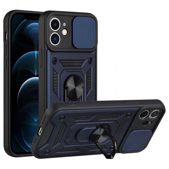 Ударопрочный чехол Camshield Serge Ring для Apple iPhone 11 (6.1"), Синий