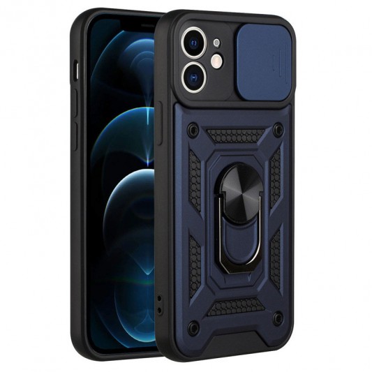 Ударопрочный чехол Camshield Serge Ring для Apple iPhone 11 (6.1") Синий - изображение 1