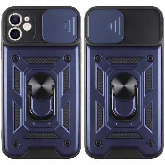 Ударопрочный чехол Camshield Serge Ring для Apple iPhone 11 (6.1") Синий - изображение 2