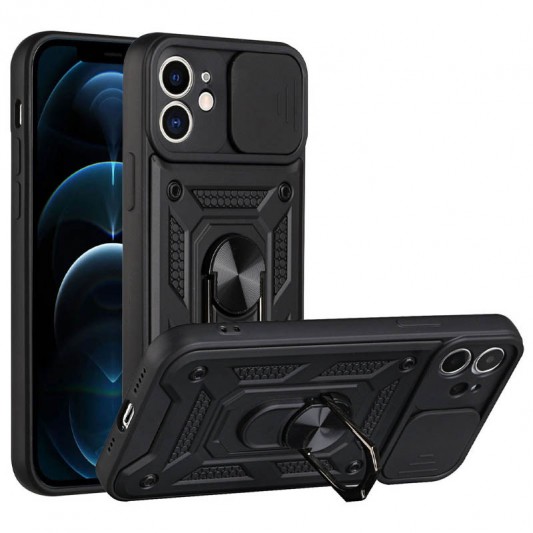 Ударопрочный чехол Camshield Serge Ring для Apple iPhone 11 (6.1") Черный
