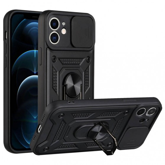 Ударопрочный чехол Camshield Serge Ring для Apple iPhone 11 (6.1") Черный