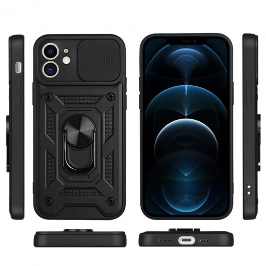 Ударопрочный чехол Camshield Serge Ring для Apple iPhone 11 (6.1") Черный - изображение 3