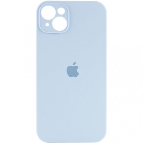 Чохол Silicone Case Full Camera Protective (AA) для Apple iPhone 15 (6.1") Блакитний / Sweet Blue