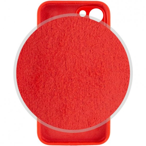 Чехол Silicone Case Full Camera Protective (AA) для Apple iPhone 15 (6.1"), Красный / Red