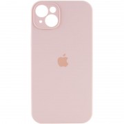 Чехол Silicone Case Full Camera Protective (AA) для Apple iPhone 15 (6.1") Розовый / Pink Sand