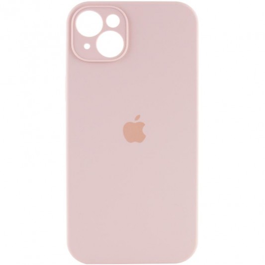 Чехол Silicone Case Full Camera Protective (AA) для Apple iPhone 15 (6.1") Розовый / Pink Sand