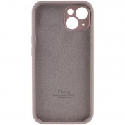 Чехол Silicone Case Full Camera Protective (AA) для Apple iPhone 15 (6.1"), Серый / Lavender