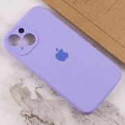 Чохол Silicone Case Full Camera Protective (AA) для Apple iPhone 15 (6.1"), Бузковий / Dasheen