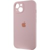 Чохол Silicone Case Full Camera Protective (AA) для Apple iPhone 15 (6.1"), Рожевий / Chalk Pink