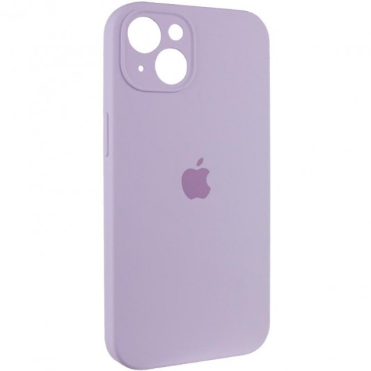 Чехол Silicone Case Full Camera Protective (AA) для Apple iPhone 15 (6.1") Сиреневый / Lilac - изображение 1