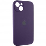 Чехол Silicone Case Full Camera Protective (AA) для Apple iPhone 15 (6.1"), Фиолетовый / Elderberry