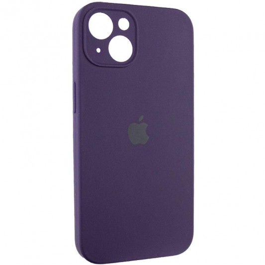 Чехол Silicone Case Full Camera Protective (AA) для Apple iPhone 15 (6.1") Фиолетовый / Elderberry - изображение 1