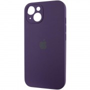Чехол Silicone Case Full Camera Protective (AA) для Apple iPhone 15 (6.1"), Фиолетовый / Elderberry