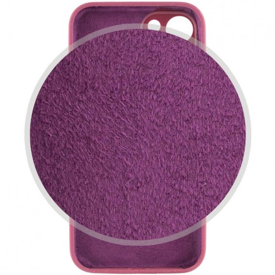 Чехол Silicone Case Full Camera Protective (AA) для Apple iPhone 15 Plus (6.7"), Бордовый / Plum