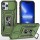 Ударопрочный чехол Camshield Army Ring для Apple iPhone 12 Pro / 12 (6.1") Оливковый / Army Green