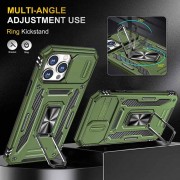 Ударопрочный чехол Camshield Army Ring для Apple iPhone 12 Pro / 12 (6.1"), Оливковый / Army Green