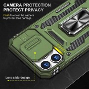 Ударопрочный чехол Camshield Army Ring для Apple iPhone 12 Pro / 12 (6.1"), Оливковый / Army Green