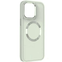 TPU чохол Bonbon Metal Style with MagSafe для Apple iPhone 15 (6.1") Білий / White