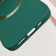 TPU чохол Bonbon Metal Style with MagSafe для Apple iPhone 15 (6.1"), Зелений / Army Green