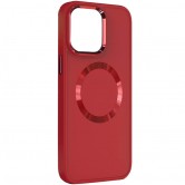 TPU чехол Bonbon Metal Style with MagSafe для Apple iPhone 15 (6.1 дюйма) Красный / Red
