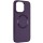 TPU чохол Bonbon Metal Style with MagSafe для Apple iPhone 15 (6.1") Фіолетовий / Dark Purple