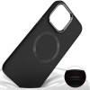 TPU чехол Bonbon Metal Style with MagSafe для Apple iPhone 15 (6.1"), Черный / Black