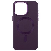 Кожаный чехол Bonbon Leather Metal Style with MagSafe для Apple iPhone 15 Plus (6.7