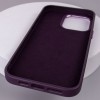 Кожаный чехол Bonbon Leather Metal Style with MagSafe для Apple iPhone 15 Plus (6.7"), Фиолетовый / Dark Purple
