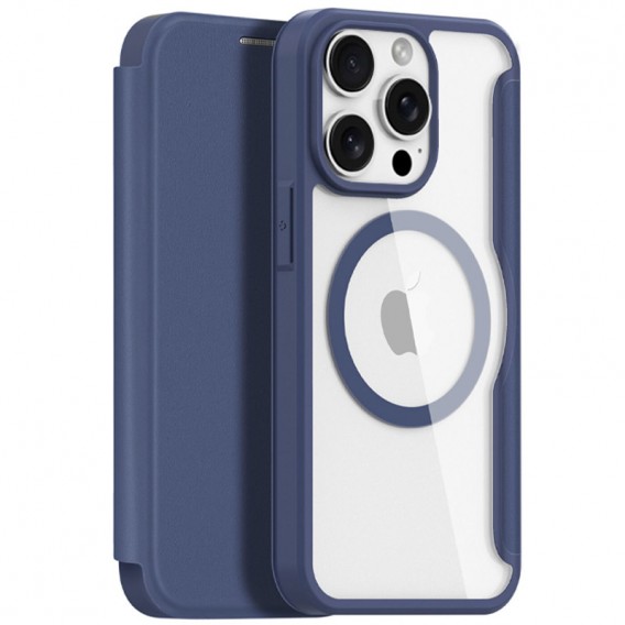 Чехол-книжка Dux Ducis Skin X Pro with MagSafe для Apple iPhone 15 Pro (6.1 дюйма) Blue