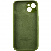 Чохол Silicone Case Full Camera Protective (AA) для Apple iPhone 15 Plus (6.7"), Зелений / Dark Olive