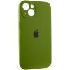 Чехол Silicone Case Full Camera Protective (AA) для Apple iPhone 15 Plus (6.7"), Зеленый / Dark Olive