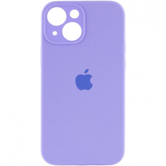 Чехол Silicone Case Full Camera Protective (AA) для Apple iPhone 15 Plus (6.7 дюйма) Сиреневый / Dasheen