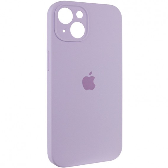 Чехол Silicone Case Full Camera Protective (AA) для Apple iPhone 15 Plus (6.7"), Сиреневый / Lilac