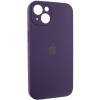 Чехол Silicone Case Full Camera Protective (AA) для Apple iPhone 15 Plus (6.7"), Фиолетовый / Elderberry