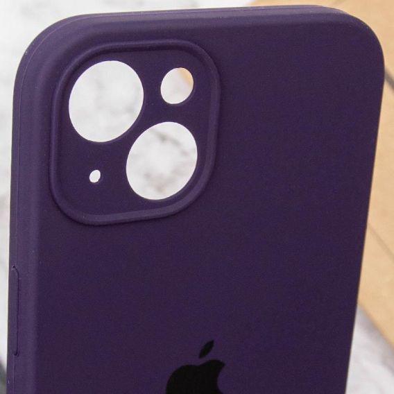 Чохол Silicone Case Full Camera Protective (AA) для Apple iPhone 15 Plus (6.7") Фіолетовий / Elderberry