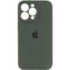 Чехол Silicone Case Full Camera Protective (AA) для Apple iPhone 15 Pro Max (6.7"), Зеленый / Cyprus Green