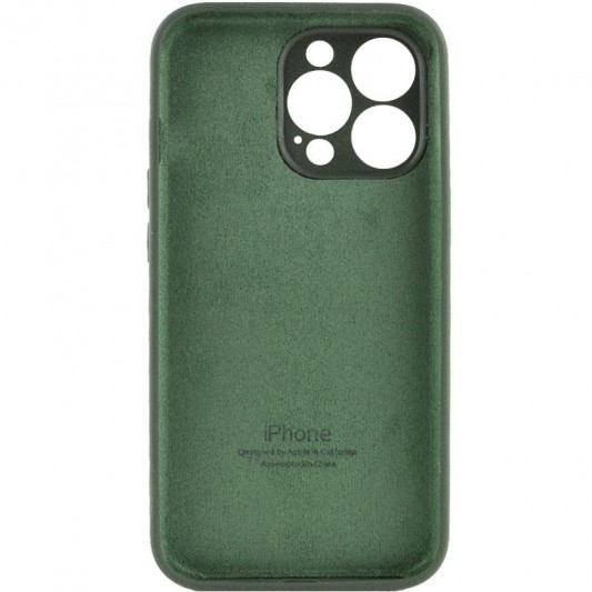 Чохол Silicone Case Full Camera Protective (AA) для Apple iPhone 15 Pro Max (6.7") Зелений / Cyprus Green - зображення 1 
