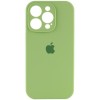 Чохол Silicone Case Full Camera Protective (AA) для Apple iPhone 15 Pro Max (6.7"), М'ятний / Mint