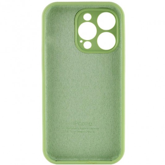 Чохол Silicone Case Full Camera Protective (AA) для Apple iPhone 15 Pro Max (6.7") М'ятний / Mint - зображення 3 