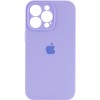 Чехол Silicone Case Full Camera Protective (AA) для Apple iPhone 15 Pro Max (6.7"), Сиреневый / Dasheen