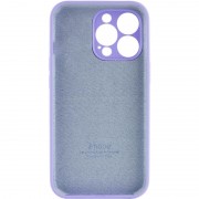 Чехол Silicone Case Full Camera Protective (AA) для Apple iPhone 15 Pro Max (6.7"), Сиреневый / Dasheen