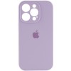 Чехол Silicone Case Full Camera Protective (AA) для Apple iPhone 15 Pro Max (6.7"), Сиреневый / Lilac