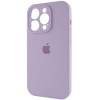Чехол Silicone Case Full Camera Protective (AA) для Apple iPhone 15 Pro Max (6.7"), Сиреневый / Lilac
