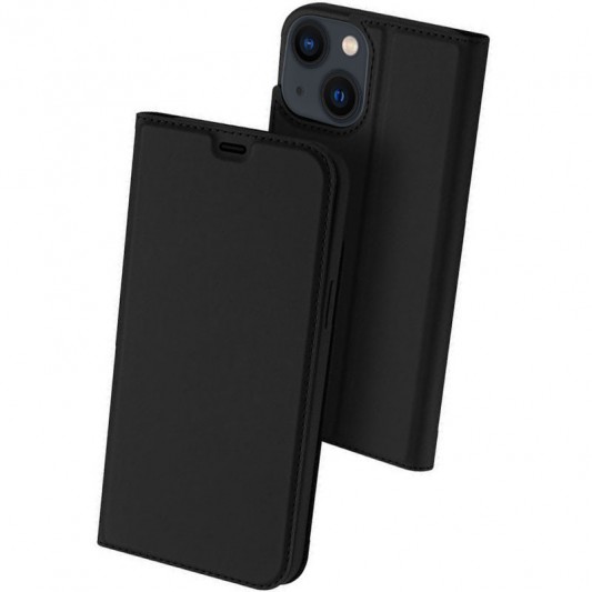 Чохол-книжка Dux Ducis з кишенею для візиток для Apple iPhone 15 (6.1") Чорний