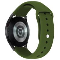 Силиконовый ремешок Sport для Smart Watch 20mm Зеленый / Dark Olive
