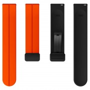 Силиконовый ремешок Classy для Smart Watch 20mm, Orange / Black