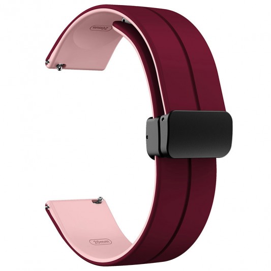 Силиконовый ремешок Classy для Smart Watch 20mm Plum / Pink - изображение 1