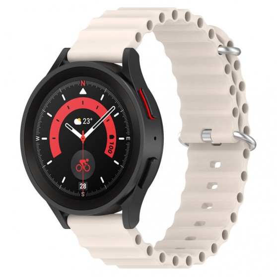 Ремешок Ocean Band для Smart Watch 22mm Бежевый / Antique White