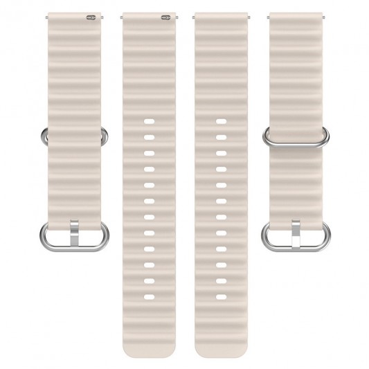 Ремінець Ocean Band для Smart Watch 22mm Бежевий / Antique White - зображення 3 